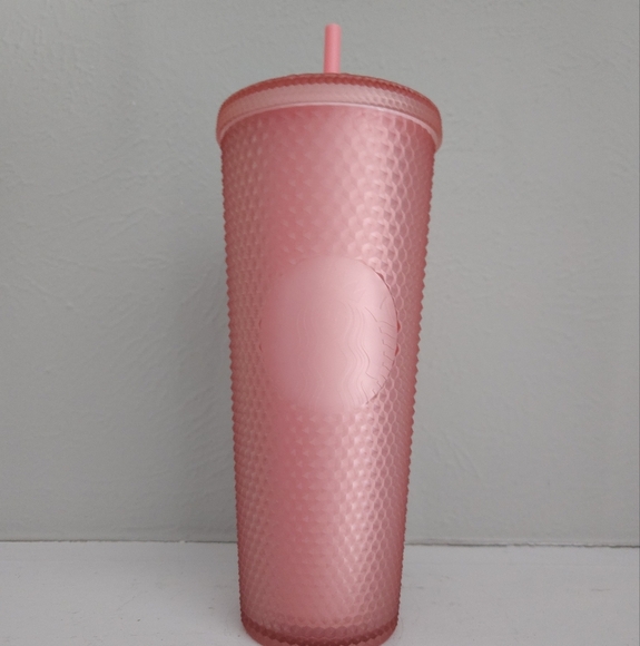 NWOT Starbucks 2022 Valentines Pink Studded Tumbler Cup - Picture 1 of 5
